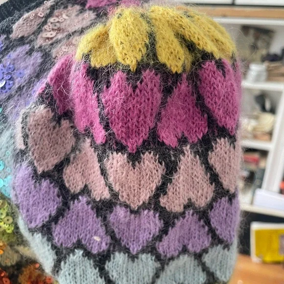 Marc Jacobs Hearts and Sequin Embellished Cardigan - Picture 5 of 14